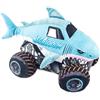 Jay Franco Monster Jam Megalodon - Cuscino morbido peluche per bambini, 32 cm, ultra morbido e comodo cuscino, prodotto ufficiale, colore: blu