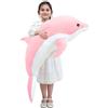 Kekeso Giocattoli Di Peluche Delfino Giocattoli Morbidi Di Peluche Che Abbracciano Il Cuscino Bambole Delfino Per Le Ragazze Dei Bambini Che Dormono Cuscino Regalo (100cm/39.37in, Rosa)