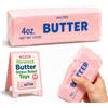 Siebkorb Burro di cera Squishy, Croccante Cera Cracking Squishy con nucleo di burro a rimbalzo lento, croccante tattile a lenta ripresa sensoriale, antistress, per adulti (rosa)