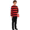 Fun Shack Maglione a Righe Bambino, Costume Halloween Bambino, M | Maglione a Maniche Lunghe, Righe Nere, Da Infilare, Perfetto per Halloween, Ideale per il Gioco di Ruolo