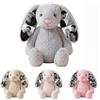 Kinetora Coniglio personalizzato in peluche con foto 28/40cm 4 colori regalo | Tessuto Ultra Morbido, Imbottitura Indeformabile, Orecchie Pendenti, Cuciture Resistenti, Ideale come Regalo e Arredamento.