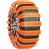 TUKNN Catene da Neve per Auto, Catene per Pneumatici da Neve Antiscivolo, Fasce Antiscivolo Anti Slittamento Emergenza Neve, Regolabili, Possono Essere Utilizzate su Strade Innevate, Fangose (Arancione)