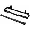 CreaTech Solutions Telaio adattatore per climatizzatore originale compatibile con BMW E46 2 DIN/mobile adattatore per A/C e46/riposizionatore per climatizzatore compatibile con BMW Serie 3 E46 (1998-2007) ABS