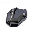 JHYBDP Supporto Cavalletto Laterale Moto Per YAMAHA XMAX400 X-MAX400 XMAX 400 2017-2026 Piastra Estensione Piede, Allargamento Moto Cuscinetto Estensione Cavalletto Laterale(Nero)