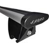 Farad - Barre portatutto Aerodynamic Silver in alluminio della Farad con kit Hilo compatibile con FORD FOCUS ACTIVE 5 porte anno dal 2018 in poi con corrimano basso (railing integrati)