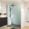 SENSEA Walk-in L 90 x H 200 cm, vetro 8 mm vetro senza finitura / trasparente nero