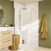 SENSEA Walk-in L 100 x H 200 cm, vetro 8 mm vetro senza finitura / trasparente cromo