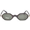 Bluebay Geometric Octagonal Frame BLUE BAY 1990s Avant Garde Design Sunglasses Black