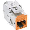 InLine Presa Keystone RJ45 InLine®, schermata, Cat.6A, arancione confezione da 8 pezzi
