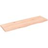 vidaXL Ripiano a Parete 100x30x2 cm Legno Massello Rovere Non Trattato