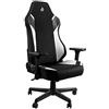 Nitro Concepts X1000 - Sedia da ufficio, con rivestimento in tessuto, 135 kg, colore: Nero/Bianco