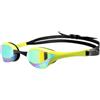 ARENA Cobra Ultra Swipe Mirror Occhialini Nuoto da Gara Unisex Adulto, Occhialini Piscina con Lenti a Specchio Curve, Anti-Appannamento, Protezione UV, 5 Ponti Nasali Intercambiabili