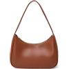 CYHTWSDJ Shoulder Bags for Women, Cute Hobo Tote Handbag Mini Clutch Purse with Zipper Closure (Brown)