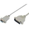 Manhattan Cavo null modem 25 DB Maschio 9 DB Femmina 1,80 mt