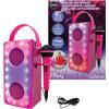 Lexibook, iParty, Altoparlante Bluetooth® senza fili con microfono, Effetti luminosi multicolori, Porta per scheda SD/TF, Batteria ricaricabile, BTP185PKZ