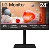 LG 24BA450-B Monitor PC 60,5 cm [23.8] 1920 x 1080 Pixel Full HD Nero (LG 24BA45