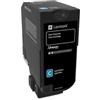 Lexmark 74C20CE cartuccia toner 1 pz Originale Ciano