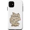 Lakelandwholesale1 Shirt Company Custodia per iPhone 11 Deutschland Karte Der Landeskinder Germania Vintage Mappa