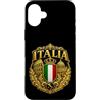 Arman Isayan Custodia per iPhone 16 Plus Italia Bandiera Italiana Roma Colosseo Araldico Vintage
