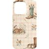 Cozy Countryside Farm Life Design Studio Custodia per iPhone 15 Pro Max Stivali da cowboy cappello cactus cervo riccio fattoria acquerello