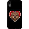Wombat Animal Lover Custodia per iPhone XR Wombat Cuore