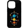 Merch di Amazon Custodia per iPhone 13 Pro Midcentury Pianeti Orbitanti Età Atomica Retro Space Science