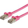 Techly Professional 027156 Cavo di Rete Patch in CCA Schermato Cat. 6 Rosa F/UTP 2 m Bulk Rosa
