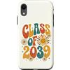 Groovy Kindie School Graduation Ts Custodia per iPhone XR Classe del 2039 Retro Daisy Flower Sun Groovy Anno di Laurea