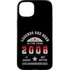 Geboren 2008 Legendär Geburtstagsgeschen Custodia per iPhone 15 Plus Vintage 2008 Leggenda Compleanno Vintage Retro Regalo