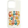 Groovy Kindie School Graduation Ts Custodia per iPhone 15 Pro Max Classe del 2039 Retro Daisy Flower Sun Groovy Anno di Laurea