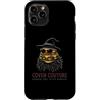 Coven Couture Witchy Halloween Fashion G Custodia per iPhone 11 Pro Cheeseburger, cappello da strega con occhiali da sole, scialle con piume