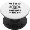 Medieval Knight Birthday Boy Matching Fa Nipote del compleanno ragazzo cavaliere festa PopSockets PopGrip Adesivo