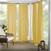 Threadmade Elrene Home Fashions 026865643039 Tenda per Finestra a Pannello Singolo con Passanti Resistenti, per Interni/Esterni, Yellow, 52x95