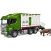 BRUDER 03548-SCALA 1:16-CAMION TRASPORTO ANIMALI SCANIA SUPER 560R-NUOVO