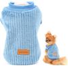 SMALLLEE_LUCKY_STORE Pet a coste in pile maglioni pullover felpa per cani di piccola taglia gatto cucciolo Yorkie Chihuahua caldo inverno vestiti