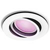 Philips Hue White And Color Ambiance Centura, Faretto Ad Incasso Smart, Base Rotonda, Bluetooh, 6 W, Bianco, 1 Unità, Confezione da 1