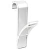 Wenko Gancio scaldasalviette trasparente set 2 pezzi - set 2 pezzi, Plastica, 2.5 x 10.5 x 7 cm, Trasparente