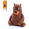 Hey Clay Bear, Pasta modellabile Small Set Orso. Argilla da Modellare per Bambini in Confezione Piccola da 1 Soggetto con 3 Colori. Set Personaggio Orso Bruno, Foresta. con App interattiva. Atossica