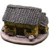 Xgdsnly Casetta in Miniatura Rustico Casetta Rustica Dettagliato Casa Decorativa per Micro-Paesaggio, Casa Con Muro Giallo