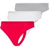 adidas Low Rise Thong (3pk) - Sport Active Essentials Cotton Slip a Tanga Donna