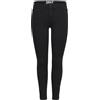 ONLY Jeans Skinny Fit alla Caviglia in Denim Nero Elasticizzato da Donna ONLKENDELL Pantaloni Aderenti con Zip all'orlo
