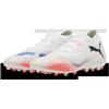 Puma Scarpa da Calcio Unisex Future 8 Match MG, Puma Bianco Puma Nero Rosso Brillante, 46 EU
