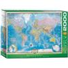 Eurographics Puzzle EuroGraphics Map of the World, 2000 Teile, 67.6 x 96.8 cm, 8220-0557