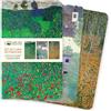 Flame Tree Gift Klimt Landscapes Set of 3 Mini Notebooks