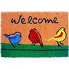 Relaxdays Zerbino in fibra di cocco Welcome, 60x40 cm, multicolore