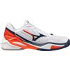 Mizuno Neo Ace All Court White/Insignia Blue/Orange da Uomo