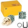 HELLA 6PT 009 107-541 Sensore, Temperatura refrigerante, 12V, 4a... poli, infilato, con guarnizione, con anello sicurezza