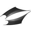 Vidonergy 2 coperture per maniglie delle portiere dell'auto per BMW Serie 3 F30/F31/F32/F36 2012-2018 - Guscio protettivo in ABS nero, facile da installare, protezione antigraffio esterna (nero)