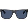 Ray-Ban Occhiali da sole JUSTIN RB4165 687380 Opal Grey Dark Blue 55