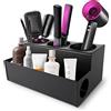 TWIZIUAO Supporto per asciugacapelli, organizer per accessori per capelli, da parete, per bagno, in acciaio inox, per riporre e organizzare il trucco